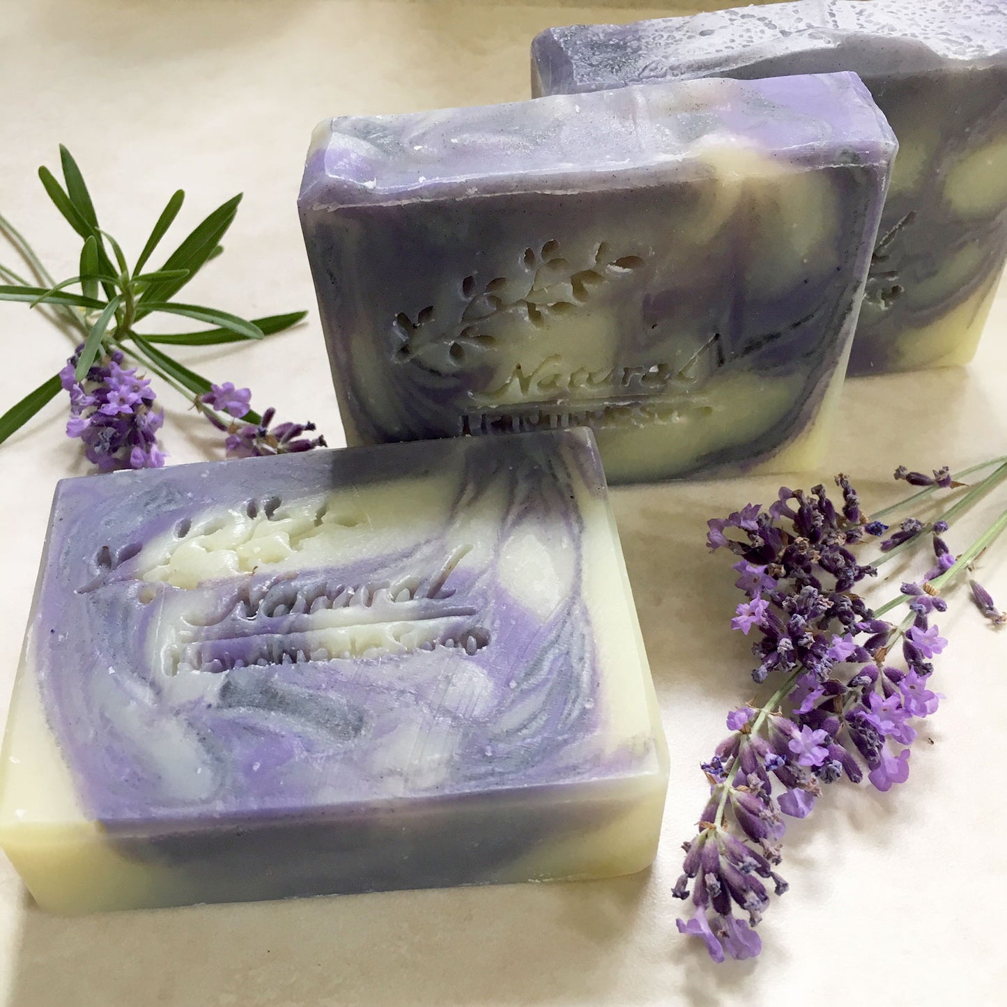 Lavender Swirl Organic Soap