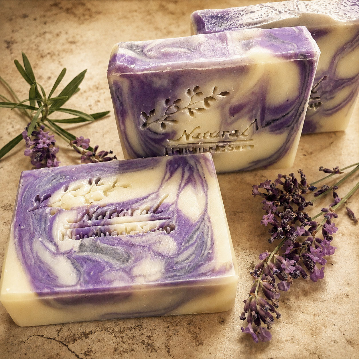 Lavender Swirl Organic Soap