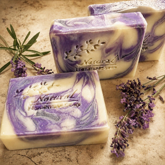 Lavender Swirl Organic Soap