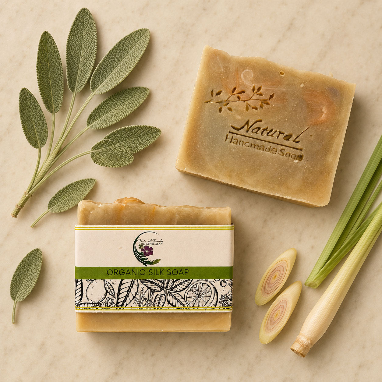 Lemongrass and Sage Organic Soap