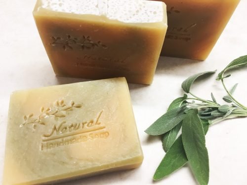 Organic Lemongrass and Sage Exfoliating Soap