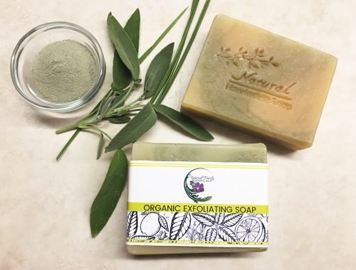 Organic Lemongrass and Sage Exfoliating Soap